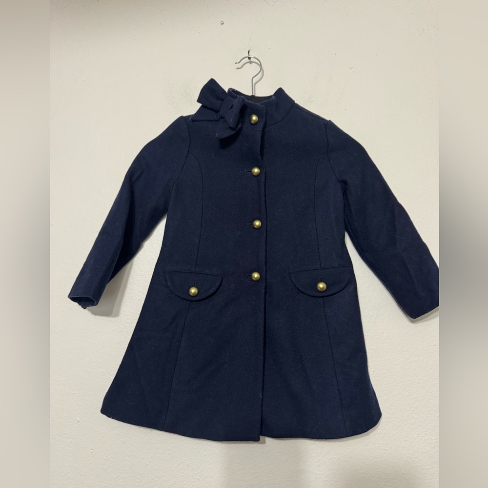 Janie and Jack Navy blue Girls Wool Blend Coat Size 4